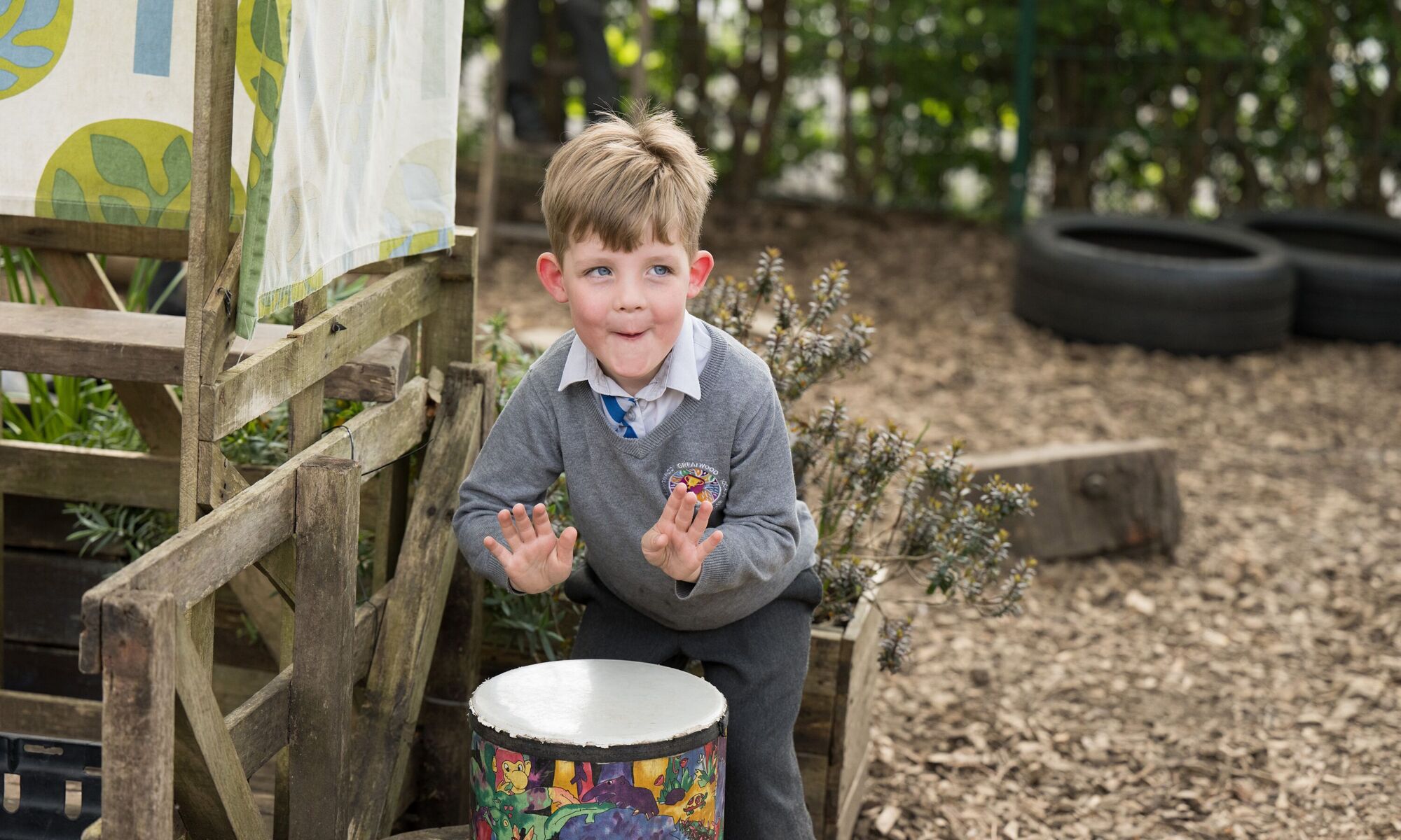 Greatwood Community Primary & Nursery School - Pupils in Music Class
